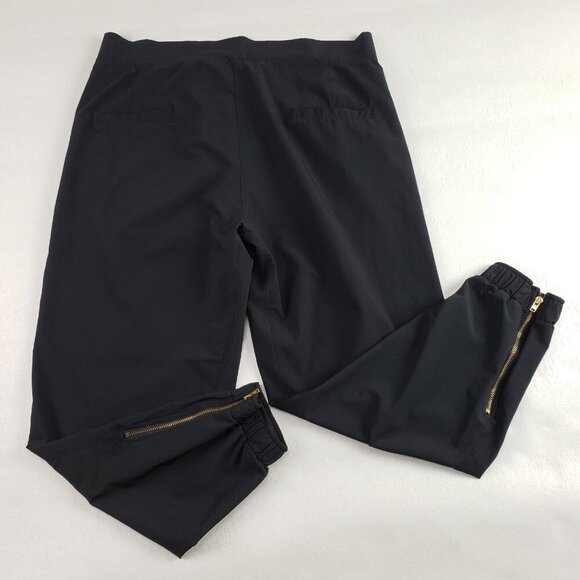 Albion Jetsetters Ankle Zip Pant Womens Large Petite L Black Jogger Pull On - Picture 8 of 14